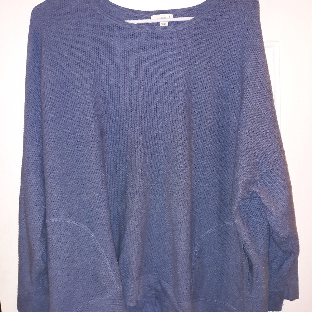 Women's Pure Jill Large Blue Sweater Long Sleeve